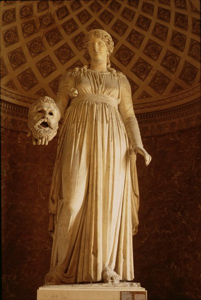 Statue of the Muse Melpomene by Roman